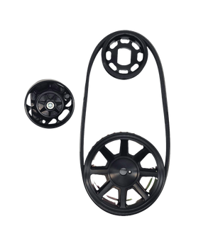 Introducing our newest solution to improving the original V belt design on classic 911's. With fast revving engines, light flywheels and hard driving, the standard V belt is known to get thrown off, resulting in the engine overheating, and loss off battery voltage. Later cars where shipped with a belt sensor to indicate when the belt had broken or come off its pullies. Additionally when using high current alternators, the additional power becomes greater than the original V belts design limits and often beg